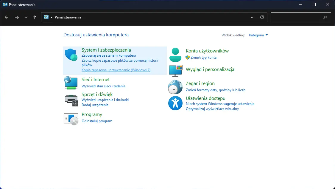 Kopia zapasowa i przywracanie